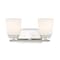 Designers Fountain Stella 14.25in 2-Light Polished Nickel Modern Indoor Vanity Light with Etched Opal Glass Shades D291M-2B-PN - alternate 1
